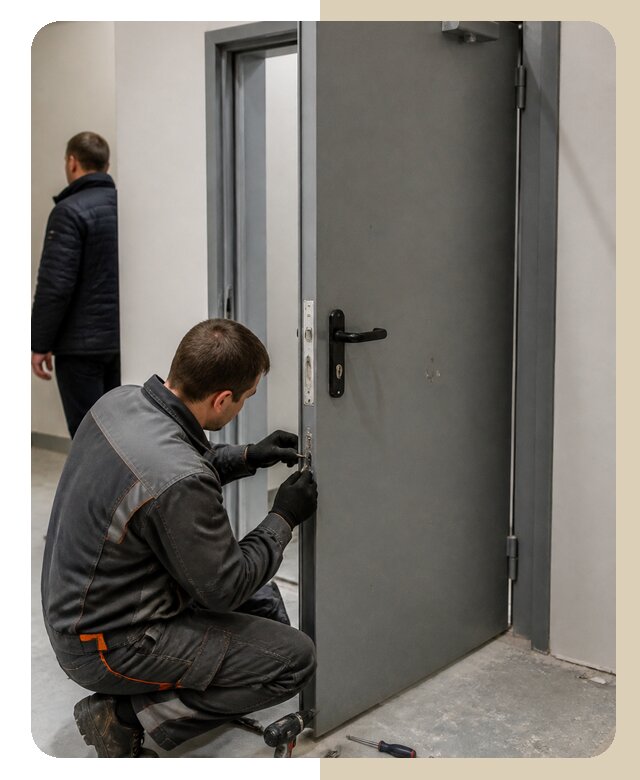 Ремонт противопожарной двери в Малгобеке по цене 6707 р. | ДвериЛегко-Млг