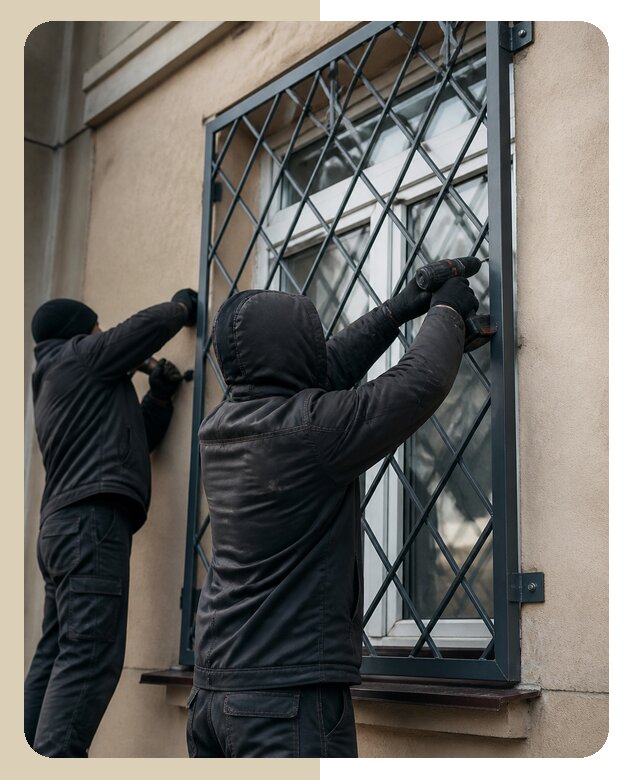 Установка антивандальных решеток на окна в Малгобеке